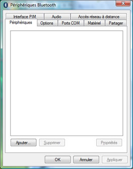 Périphérique Bluetooth sous Vista